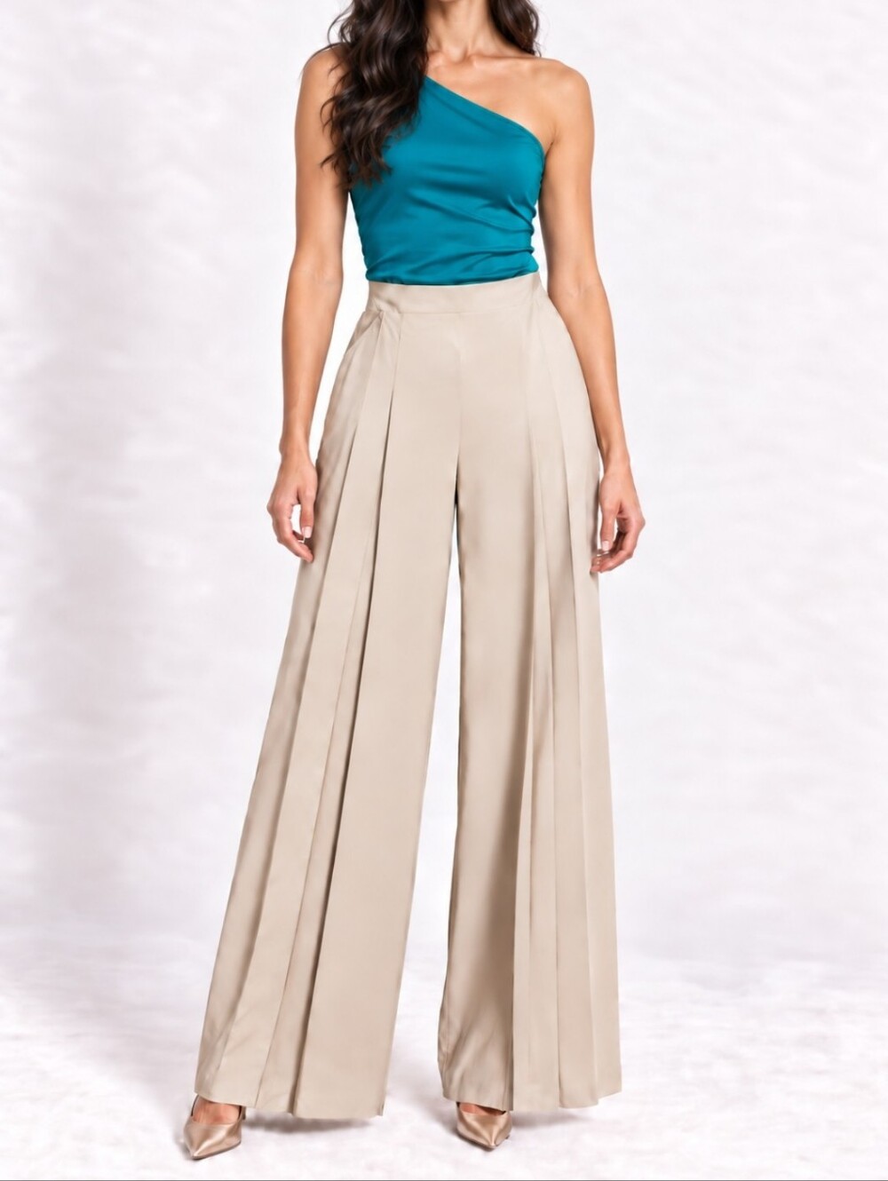 Wide Leg Tailored Pants